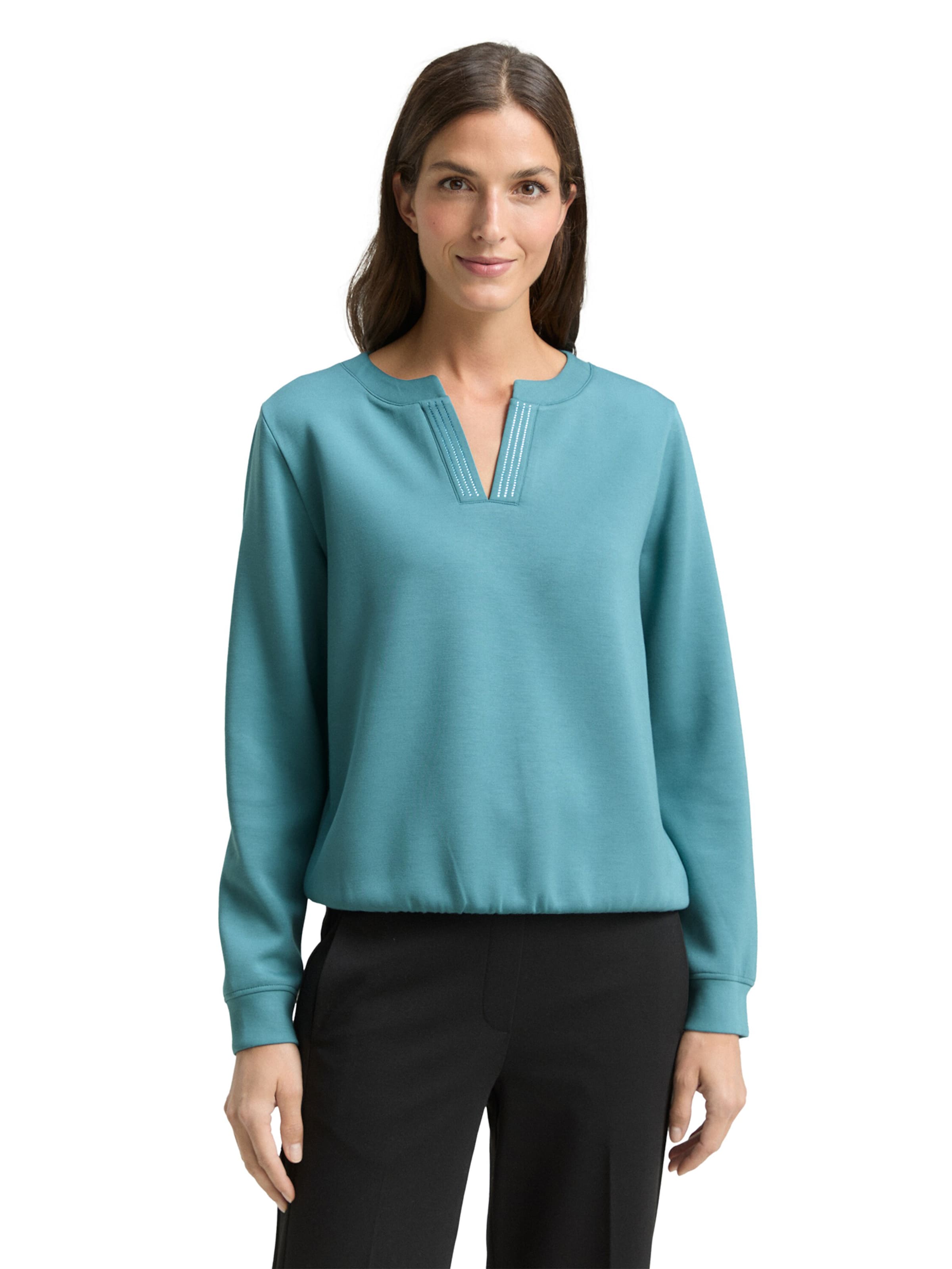 TOM TAILOR Sweatshirt in Green: front