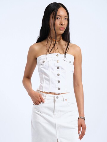 Dr. Denim Top 'Carli' in White