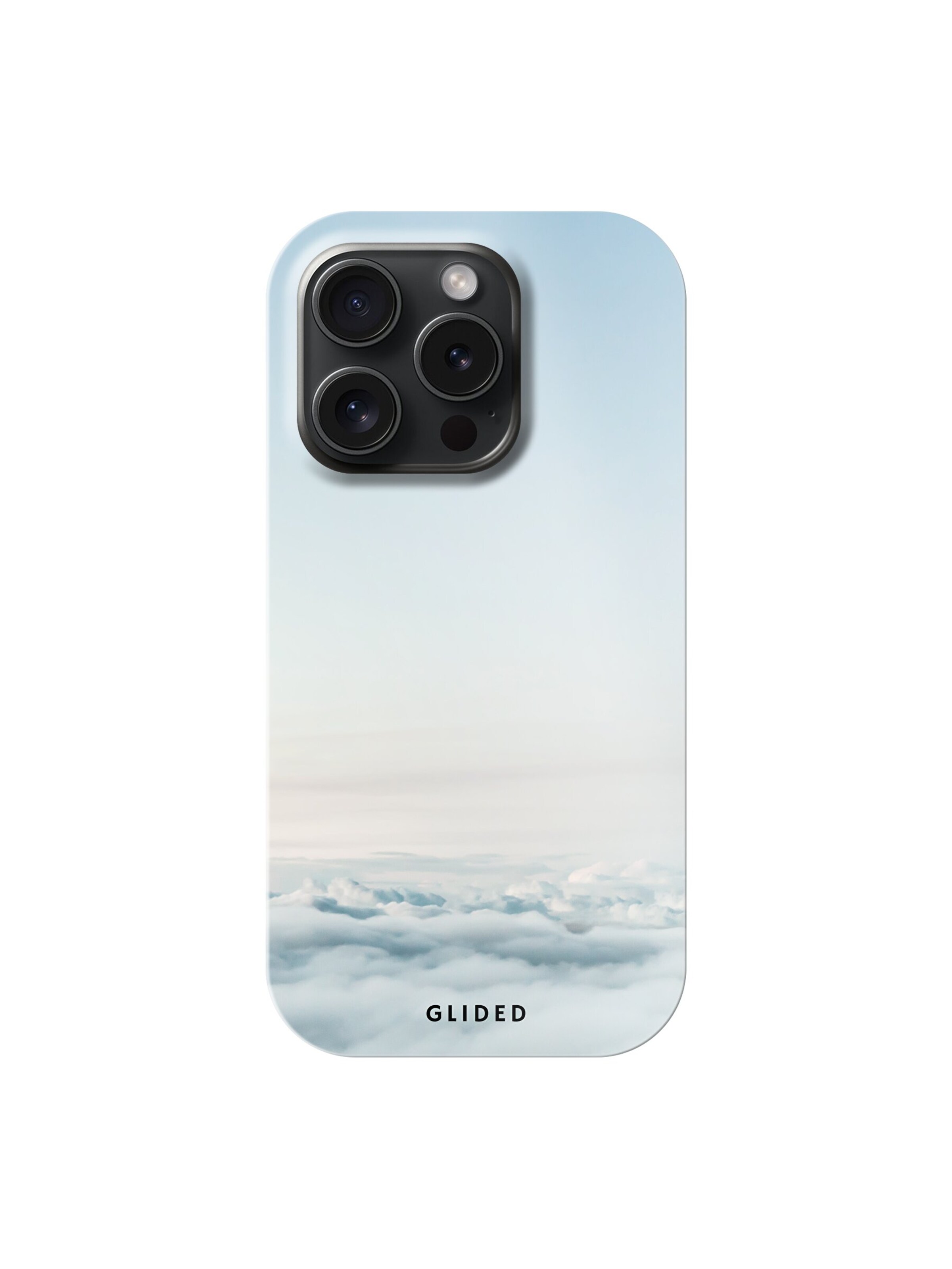 Glided Smartphone Case 'Cloudy Glided Handyhülle' in Black: front