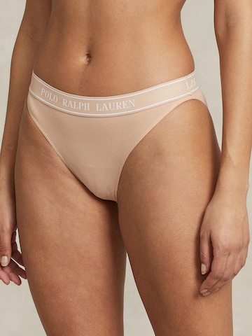 Polo Ralph Lauren Slip ' BIKINI ' in Beige: voorkant