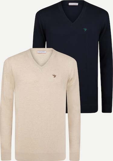 Felix Hardy Pulover u bež / smeđa / tamno zelena / crna, Pregled proizvoda