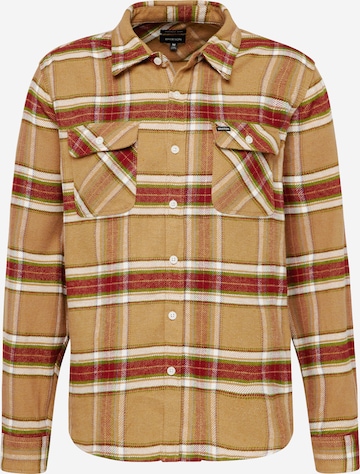 Brixton Button Up Shirt 'BOWERY' in Brown: front