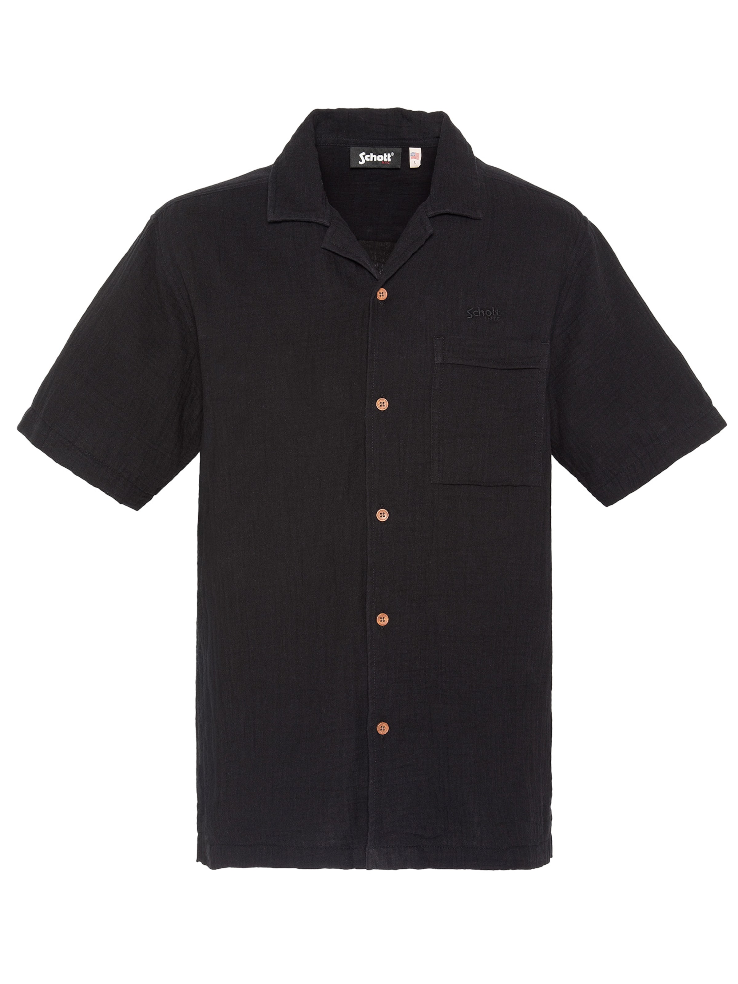 Schott NYC Shirt‌ in Schwarz: Vorderseite