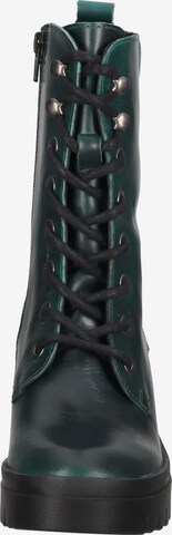 FLY LONDON Lace-Up Ankle Boots in Green