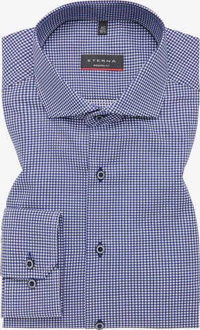 ETERNA Regular fit Button Up Shirt in Blue