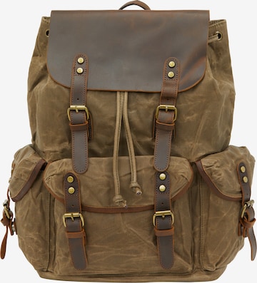 DreiMaster Vintage - Mochila em verde: frente
