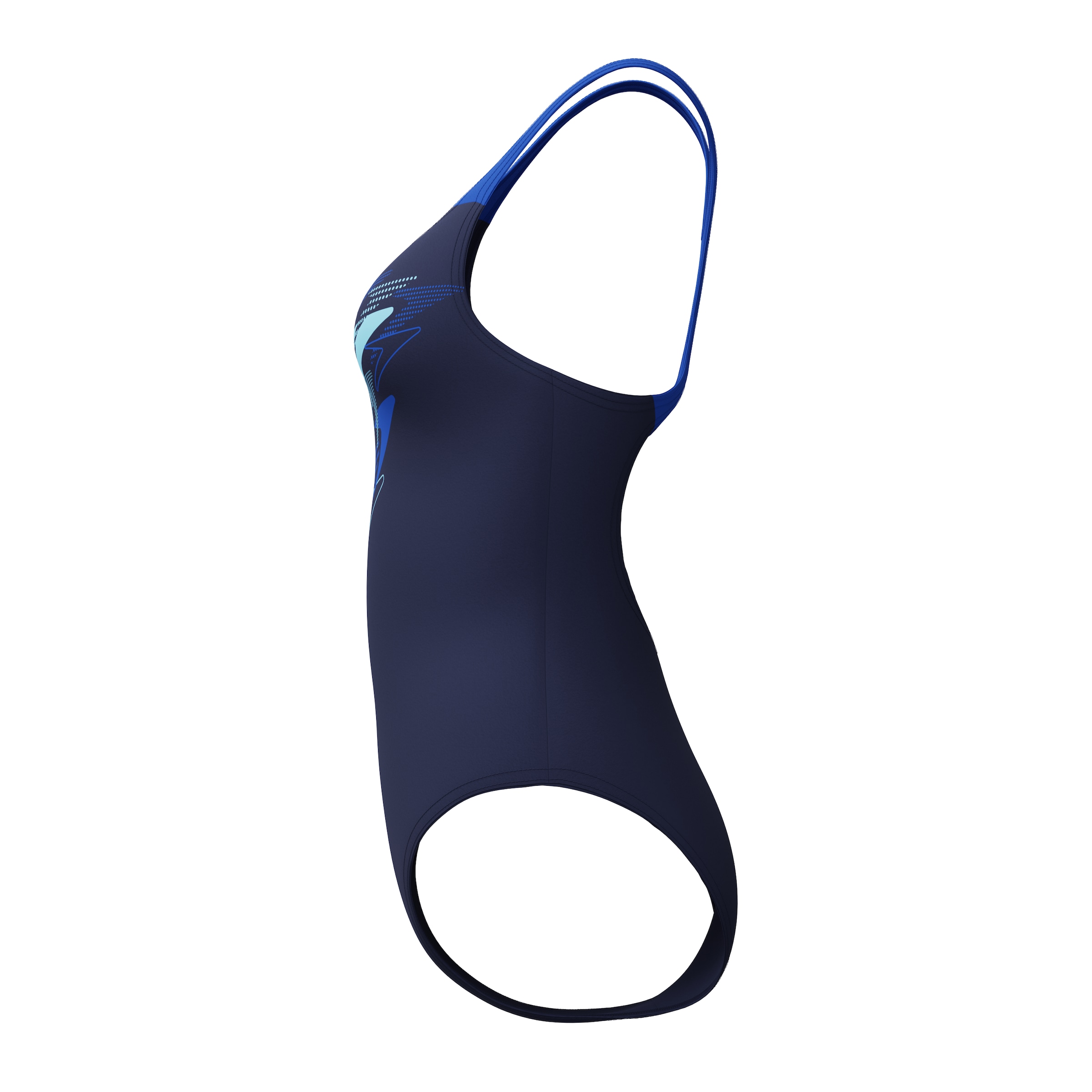 SPEEDO Sportbadeanzug in Blau
