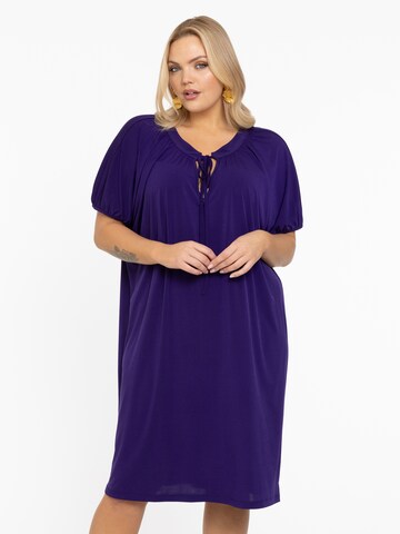 Yoek Dress in Purple