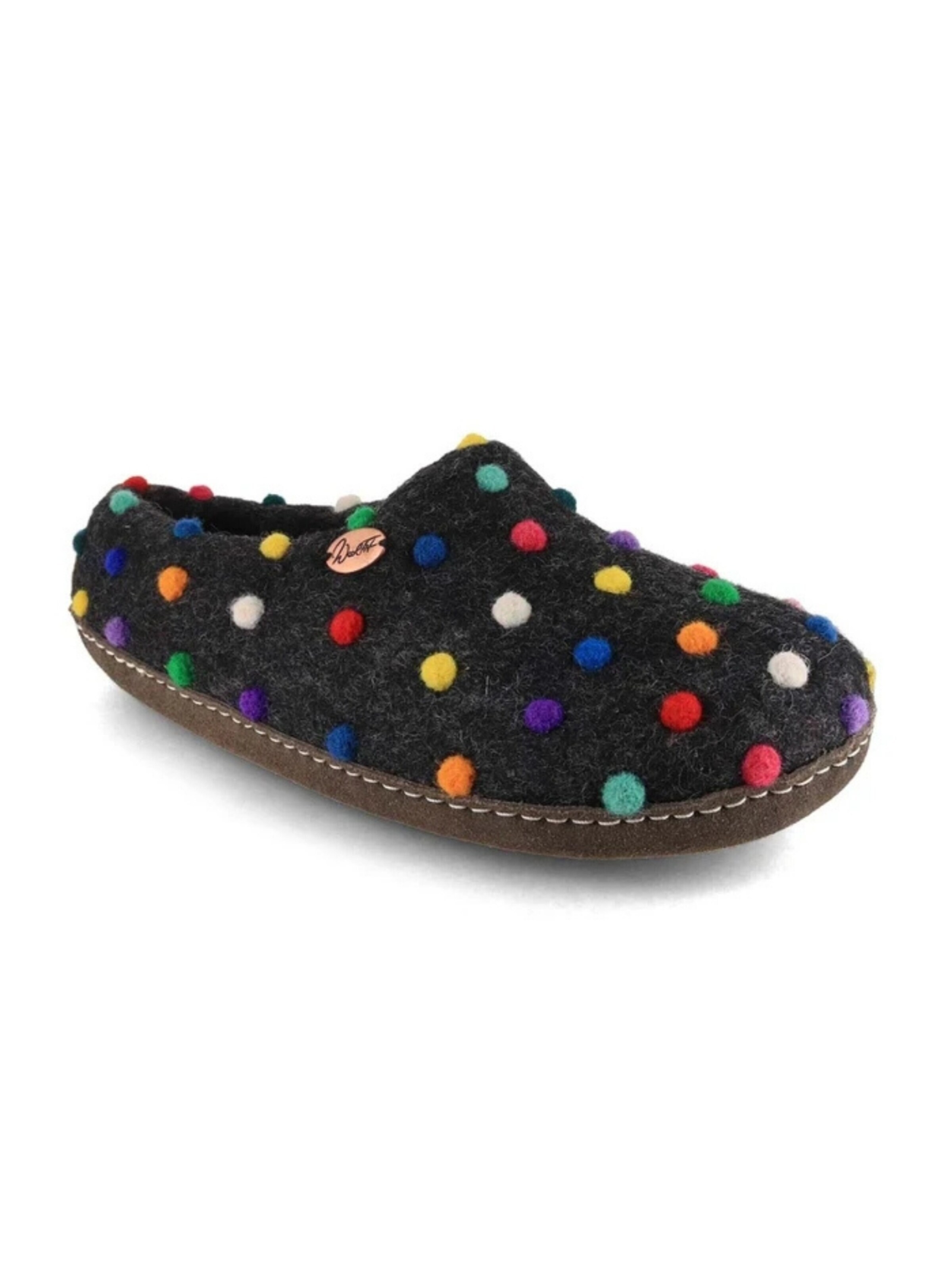 WoolFit Hausschuh‌‌‌‌‌‌ in Grau: Vorderseite