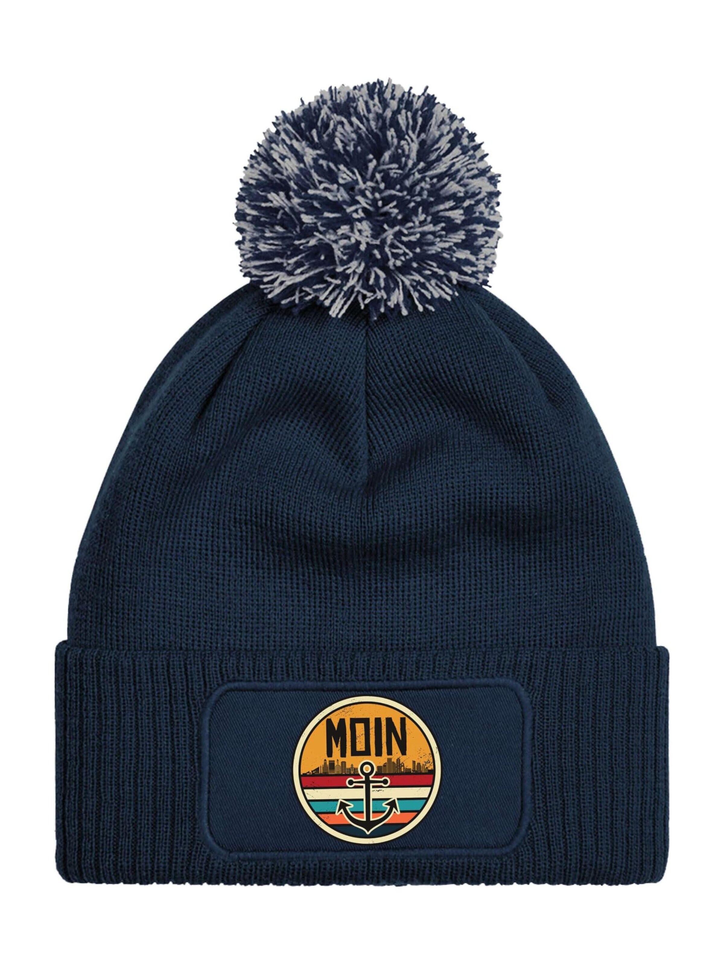 Youth Designz Beanie 'Moin Anker' in Blue: front