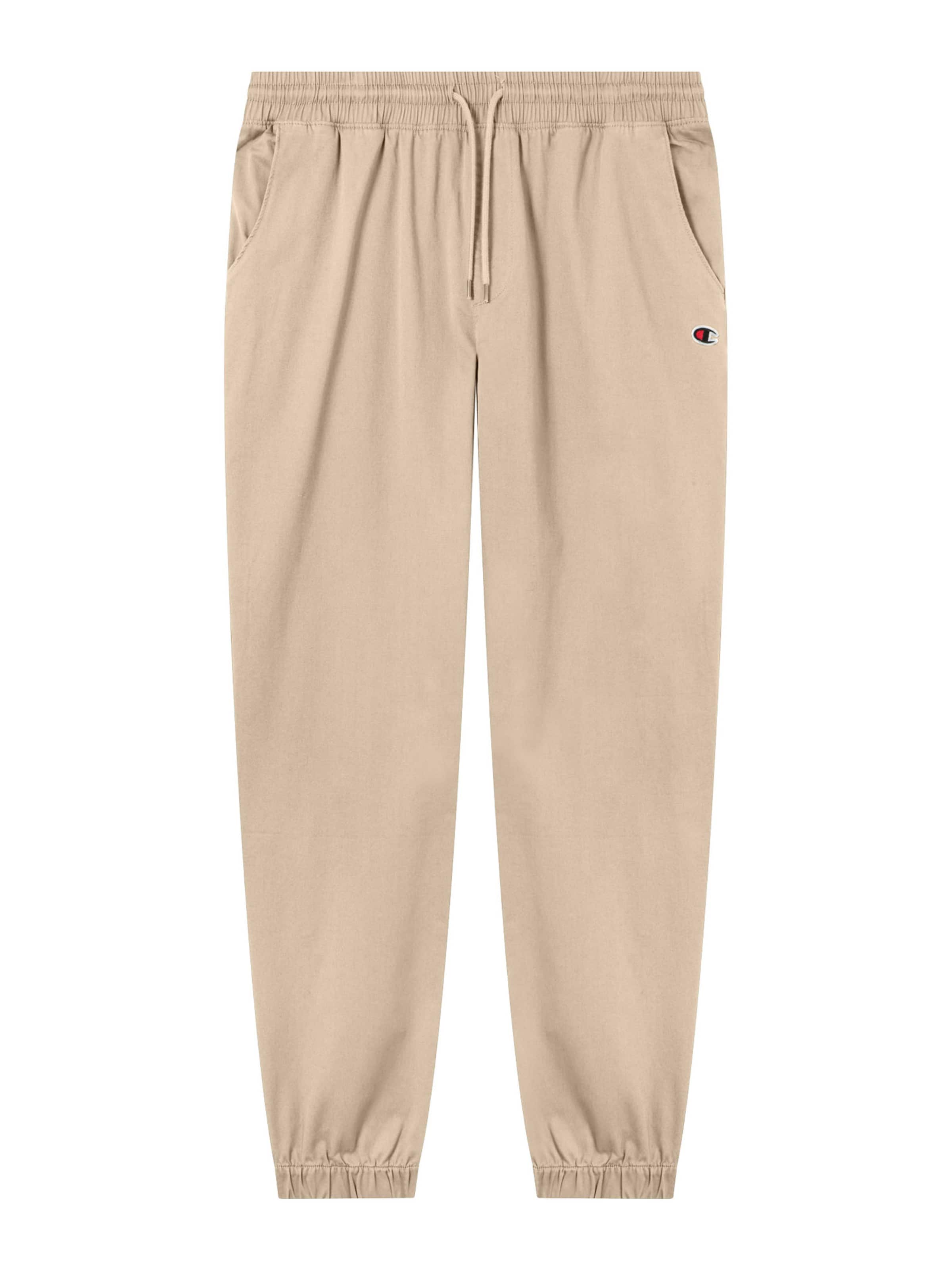 Effilé Pantalon Champion Authentic Athletic Apparel en beige : devant