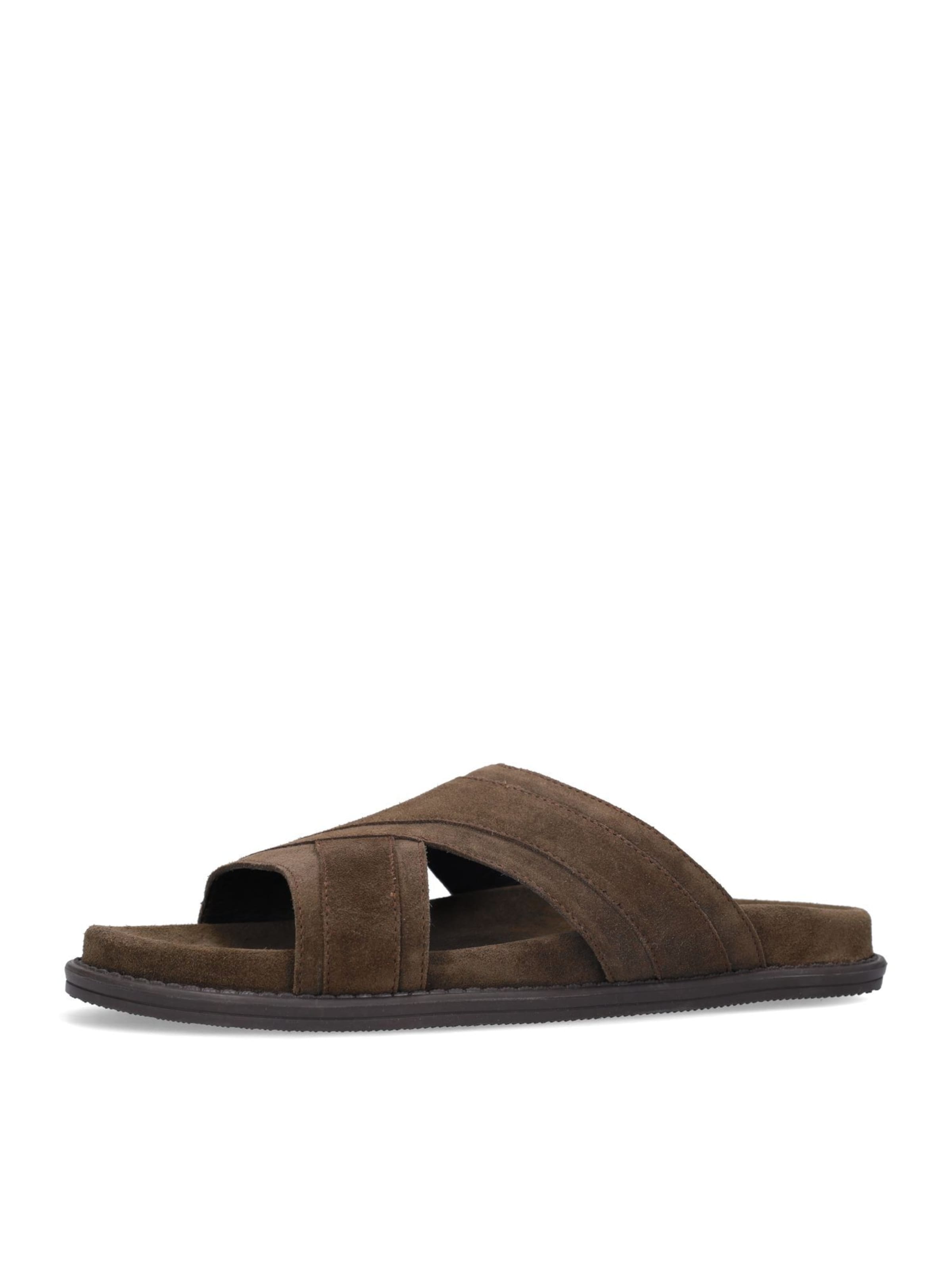 Mule MANFIELD en marron : devant