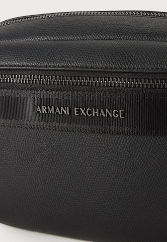 ARMANI EXCHANGE Toaletní taška – černá: přední strana