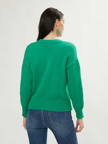 Pull-over Influencer en vert