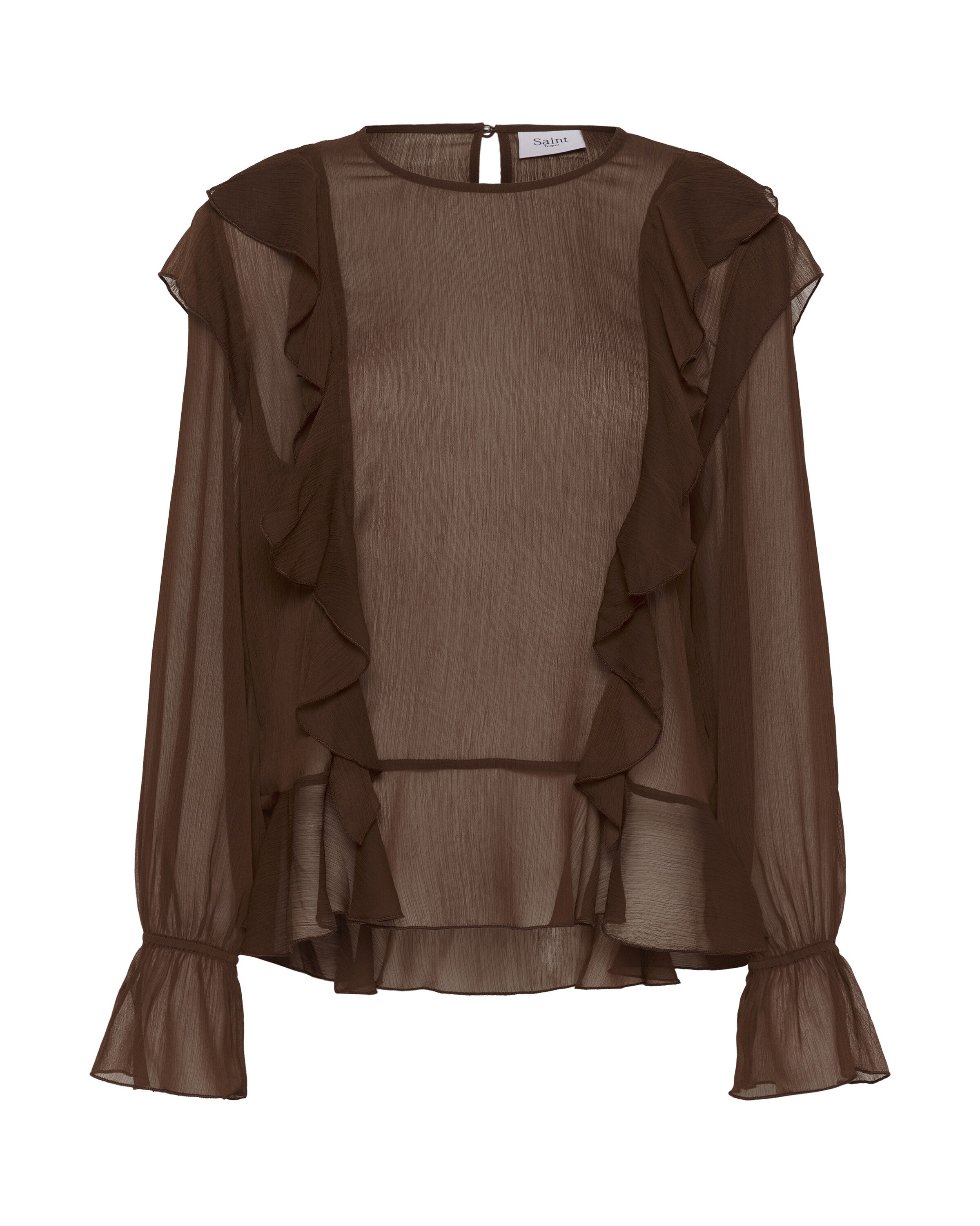 Chemisier 'Labelle' SAINT TROPEZ en marron : devant