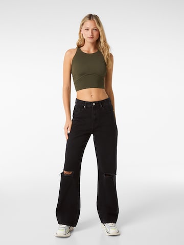 Bershka Wide leg Jeans in Black