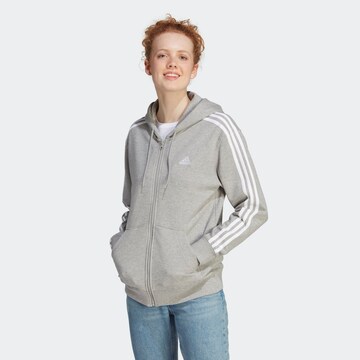 ADIDAS SPORTSWEAR Sportsweatjacke 'Essentials' in Grau