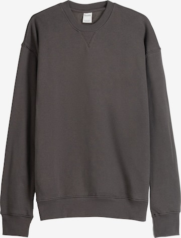 Bershka Sweatshirt in Grijs: voorkant