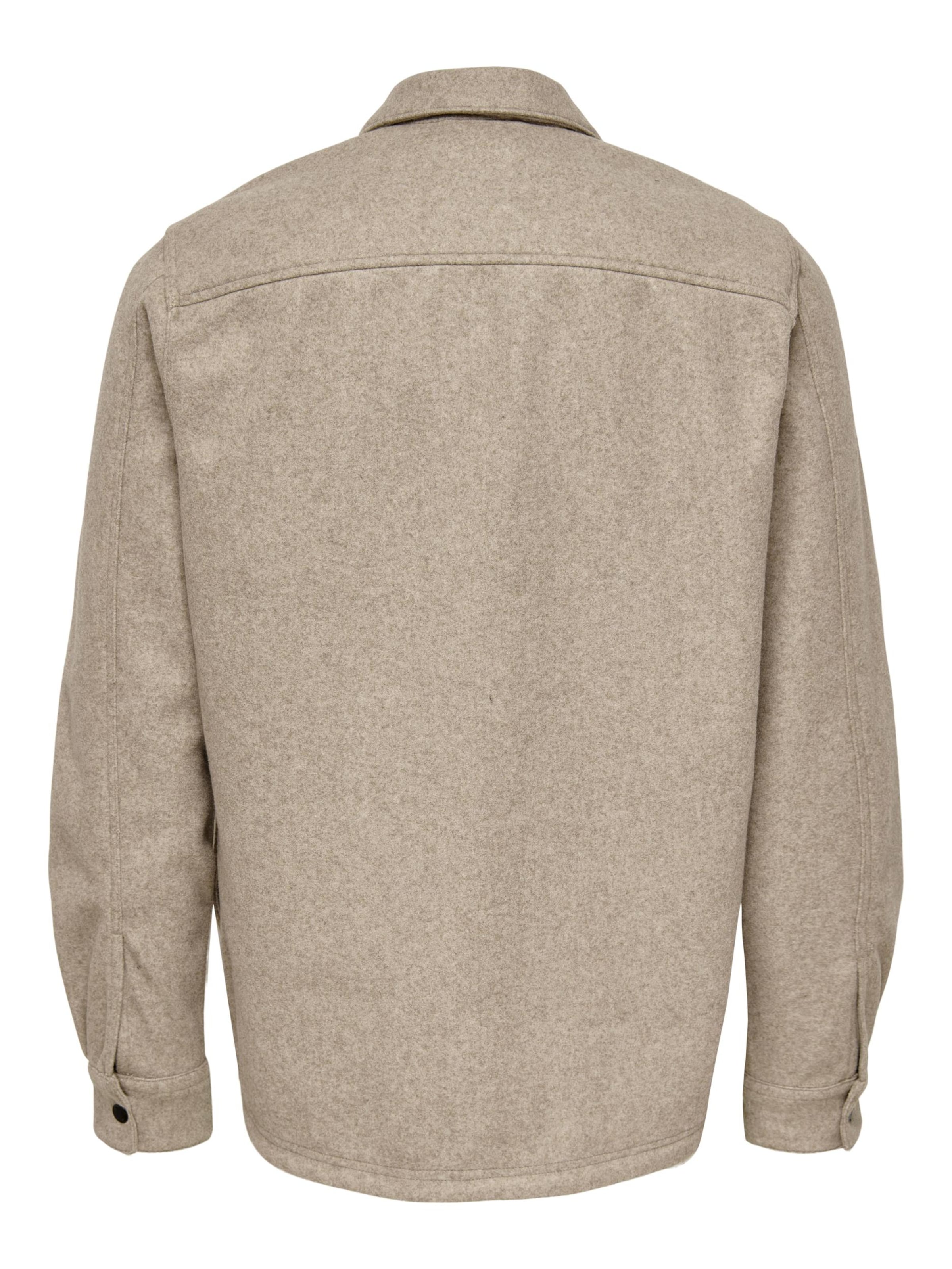 Only & Sons Välikausitakki 'Ash' värissä beige