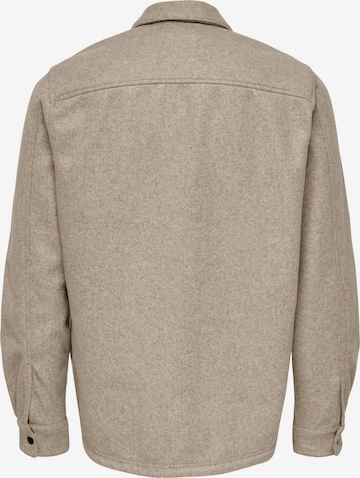 Only & Sons Overgangsjakke 'Ash' i beige