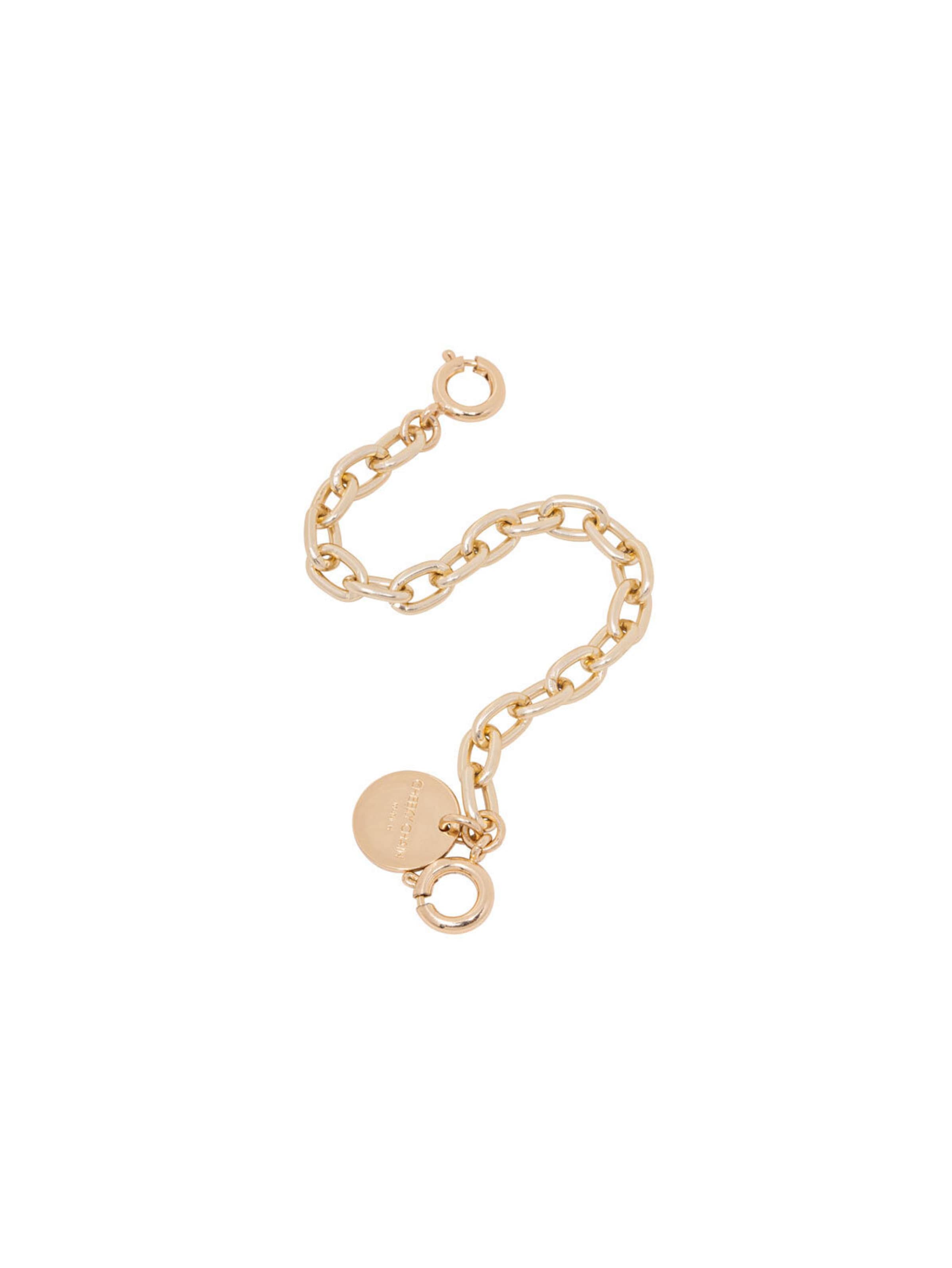 Accessoires pour chaussures 'Baby Trace' Cheeky Chain Munich en or : devant