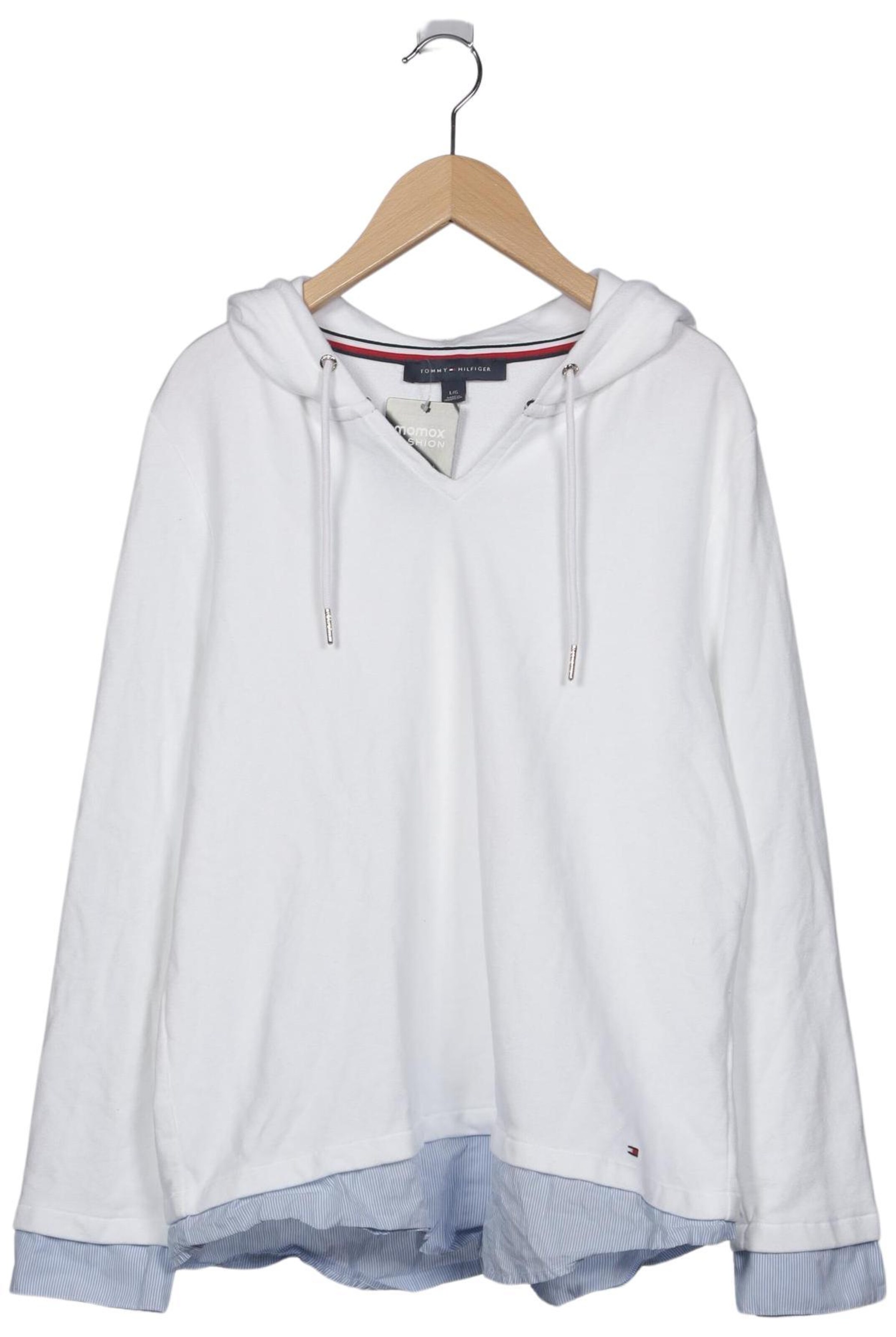TOMMY HILFIGER Sweatshirt & Zip-Up Hoodie in L in White: front