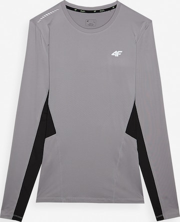 4F Funkcionalna majica | siva barva: sprednja stran