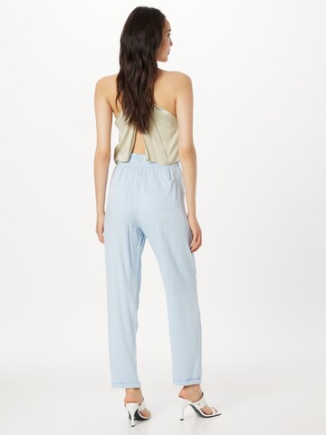 Dorothy Perkins Regular Pleat-Front Pants in Blue