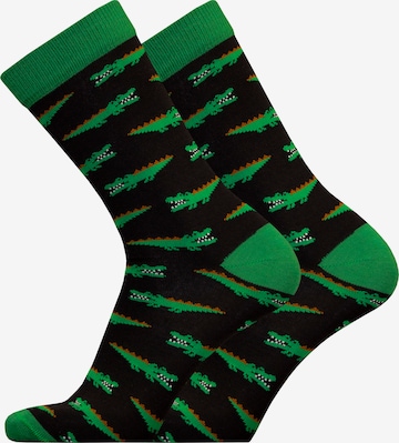 UphillSport Socken 'CROCODILE' in Grün: predná strana