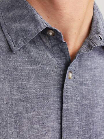 JACK & JONES Regular fit Button Up Shirt 'Summer' in Blue