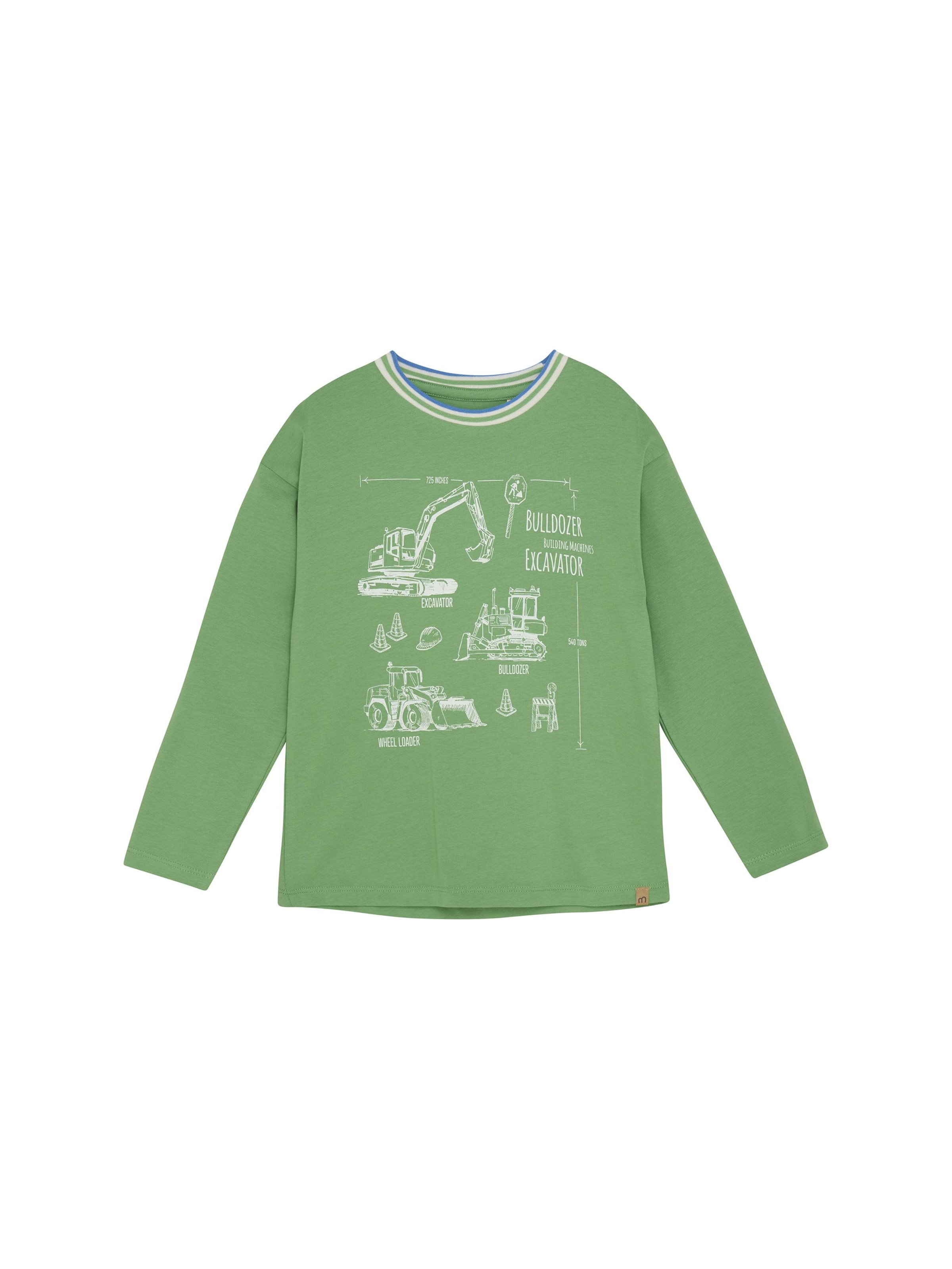 Pullover ' MIT-shirt LS ' di MINYMO in verde: frontale