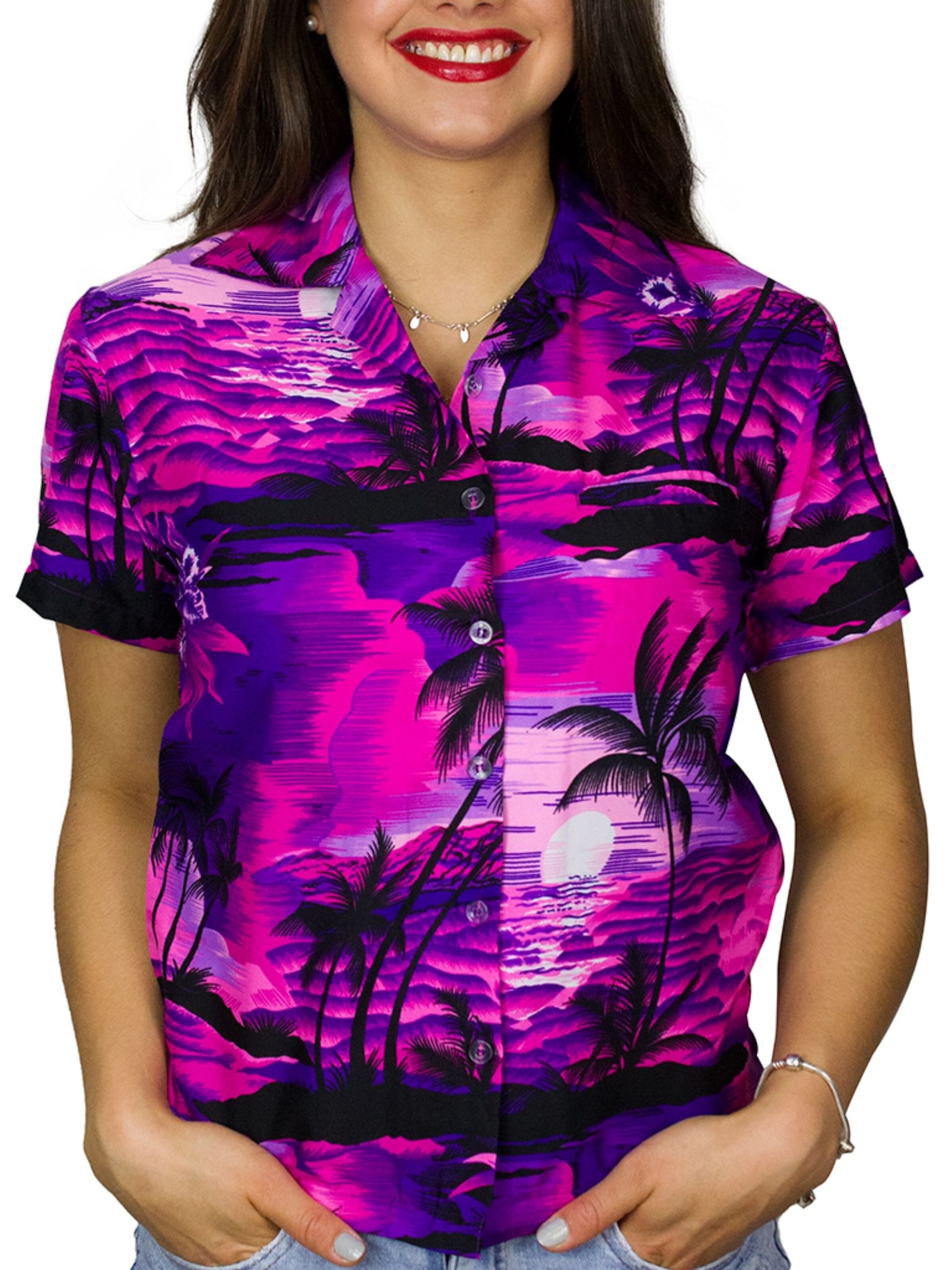King Kameha Blouse 'Surf' in Pink