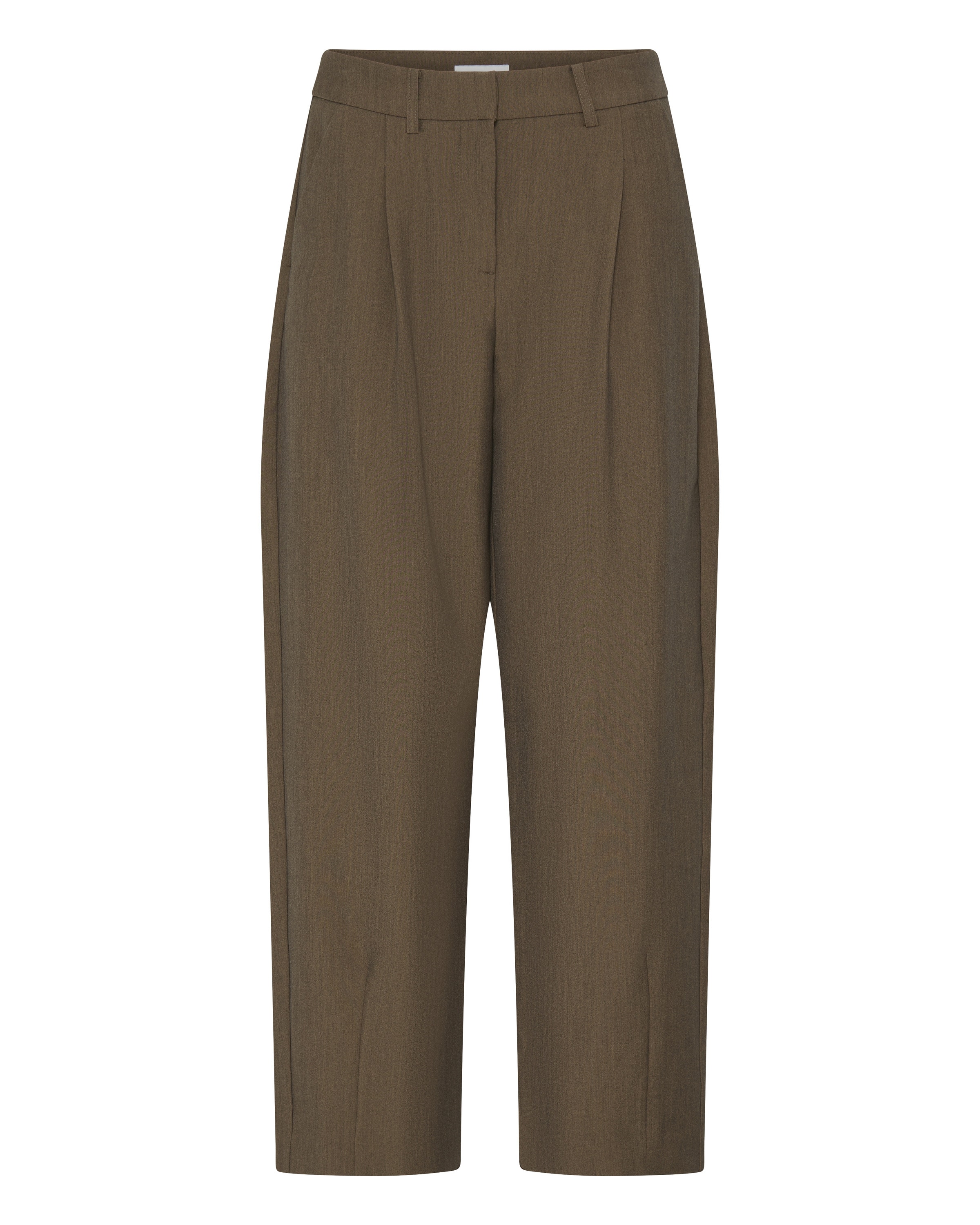 b.young - Tapered Pantalón plisado 'DANTA' en marrón: frente