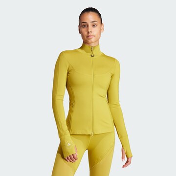 ADIDAS BY STELLA MCCARTNEY Urheilullinen collegetakki 'Truepurpose Training Midlayer' värissä vihreä: edessä