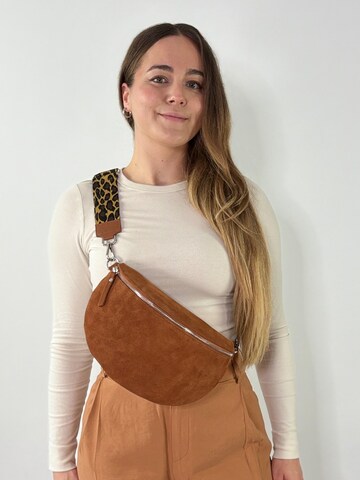 lePelou Fanny Pack 'LIVIA large' in Brown