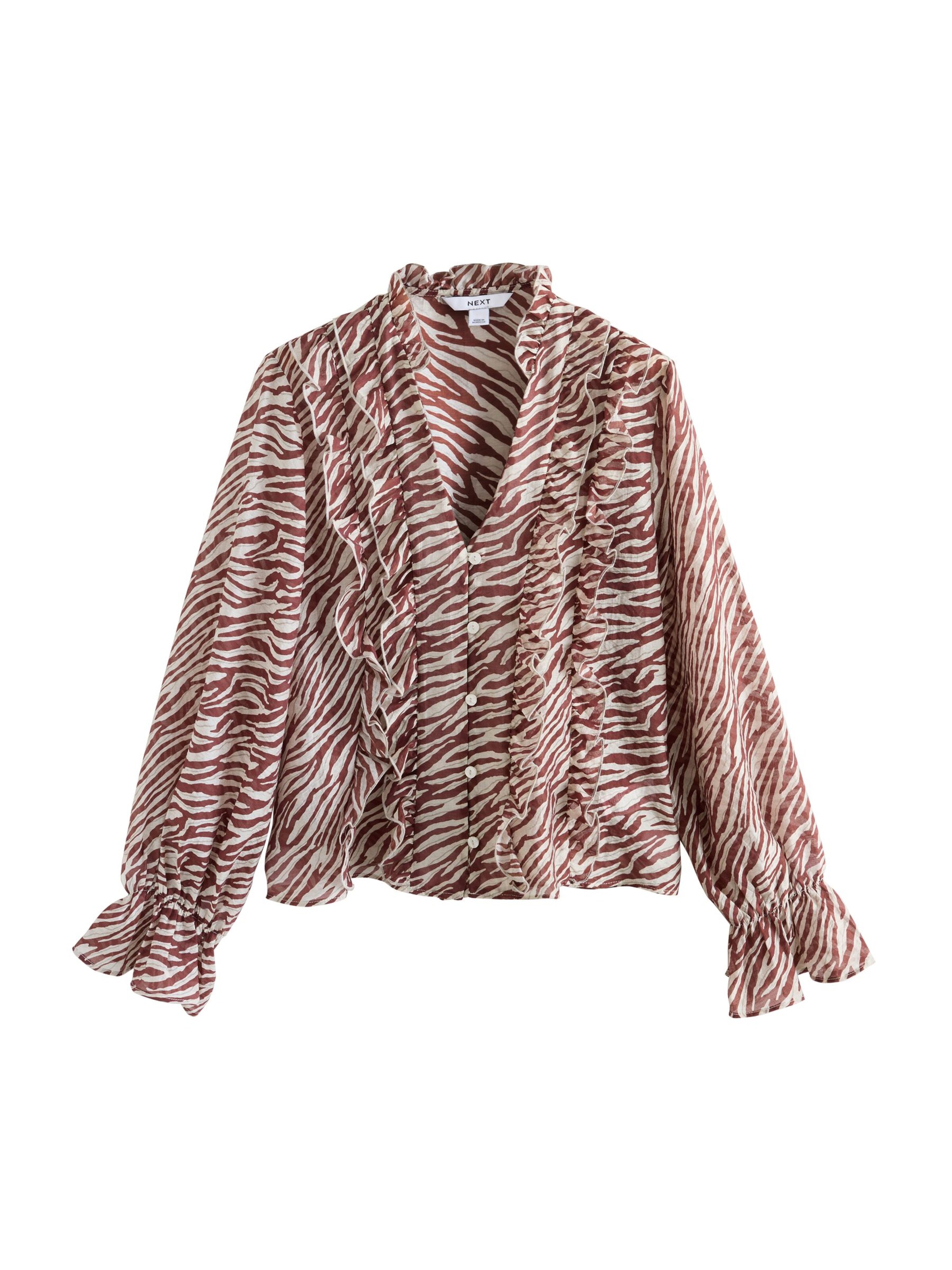 Next Bluse in Braun: Vorderseite