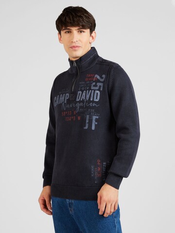 Pull-over CAMP DAVID en bleu : devant