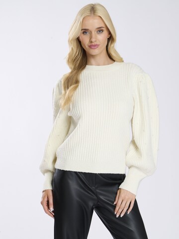 Finding Friday Pullover in Beige: Vorderseite