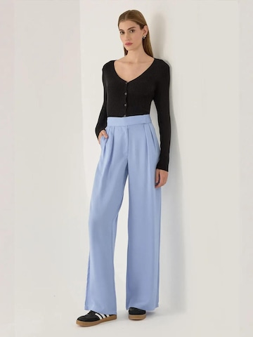 Hiccup Wide Leg Hose in Blau