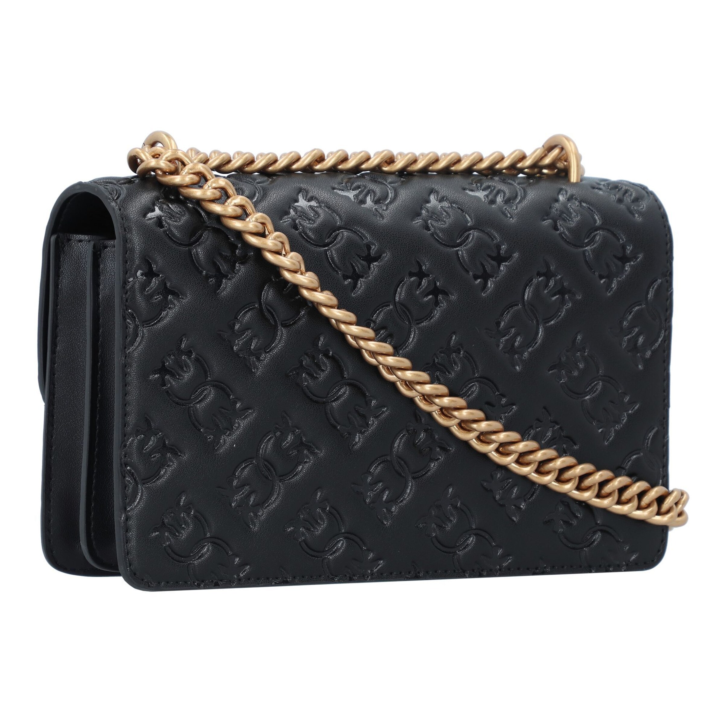 PINKO Õlakott 'Love One', värv must