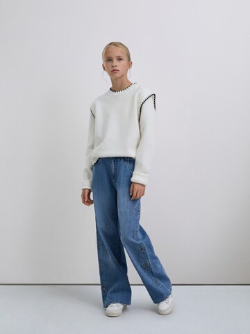 Scalpers Široke hlačnice Kavbojke | modra barva: sprednja stran