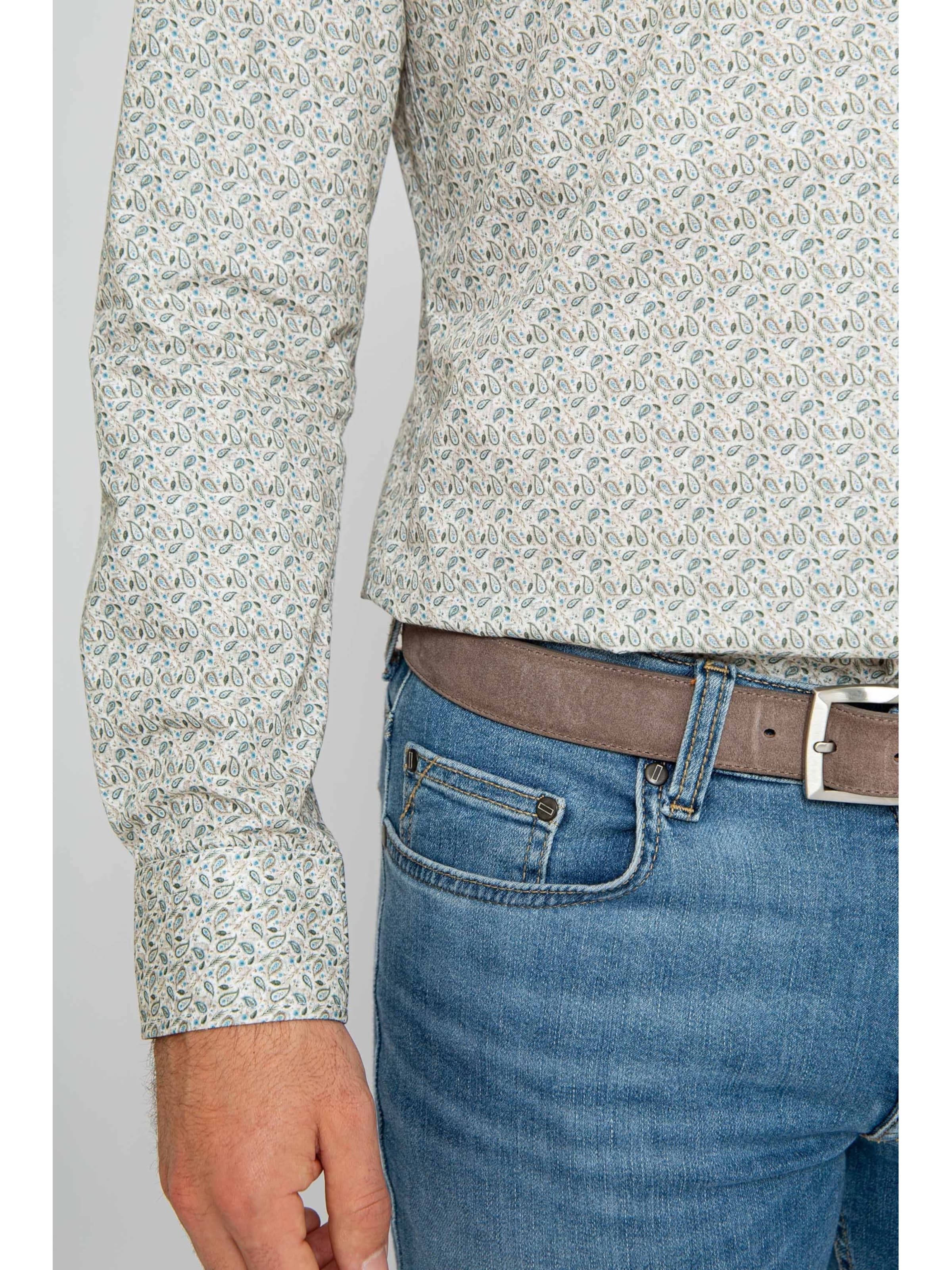 Coupe slim Chemise Suitable en vert