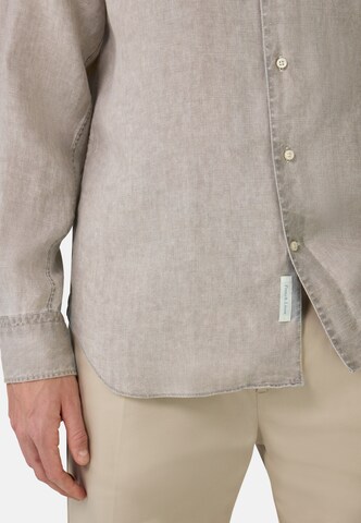 Boggi Milano Regular fit Overhemd in Bruin