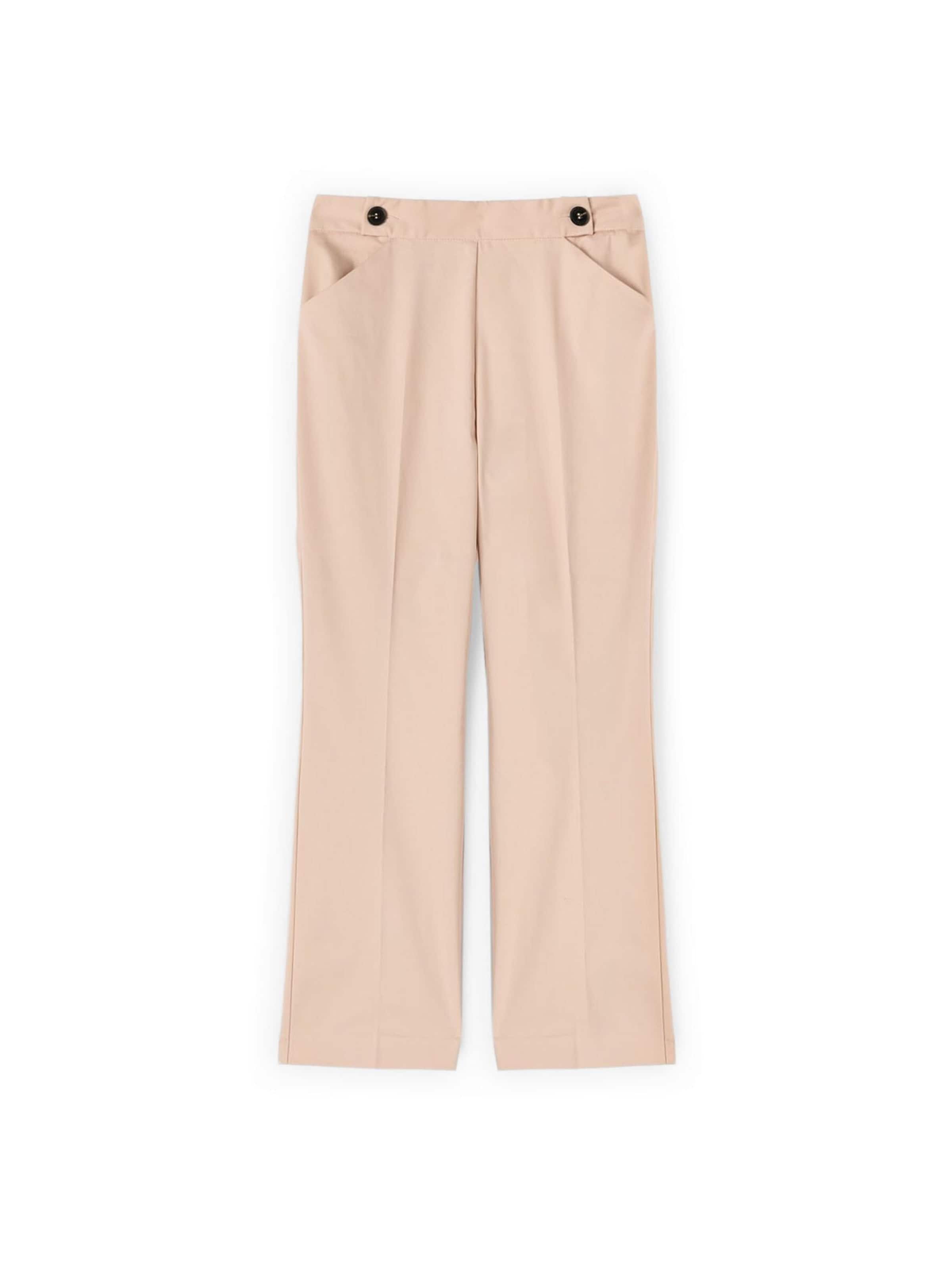 MOTIVI Flared Trousers in Pink: front