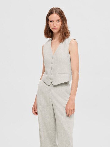 SELECTED Weste in Beige: Vorderseite
