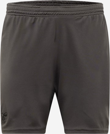 Hummel Regular Workout Pants in Grey: front