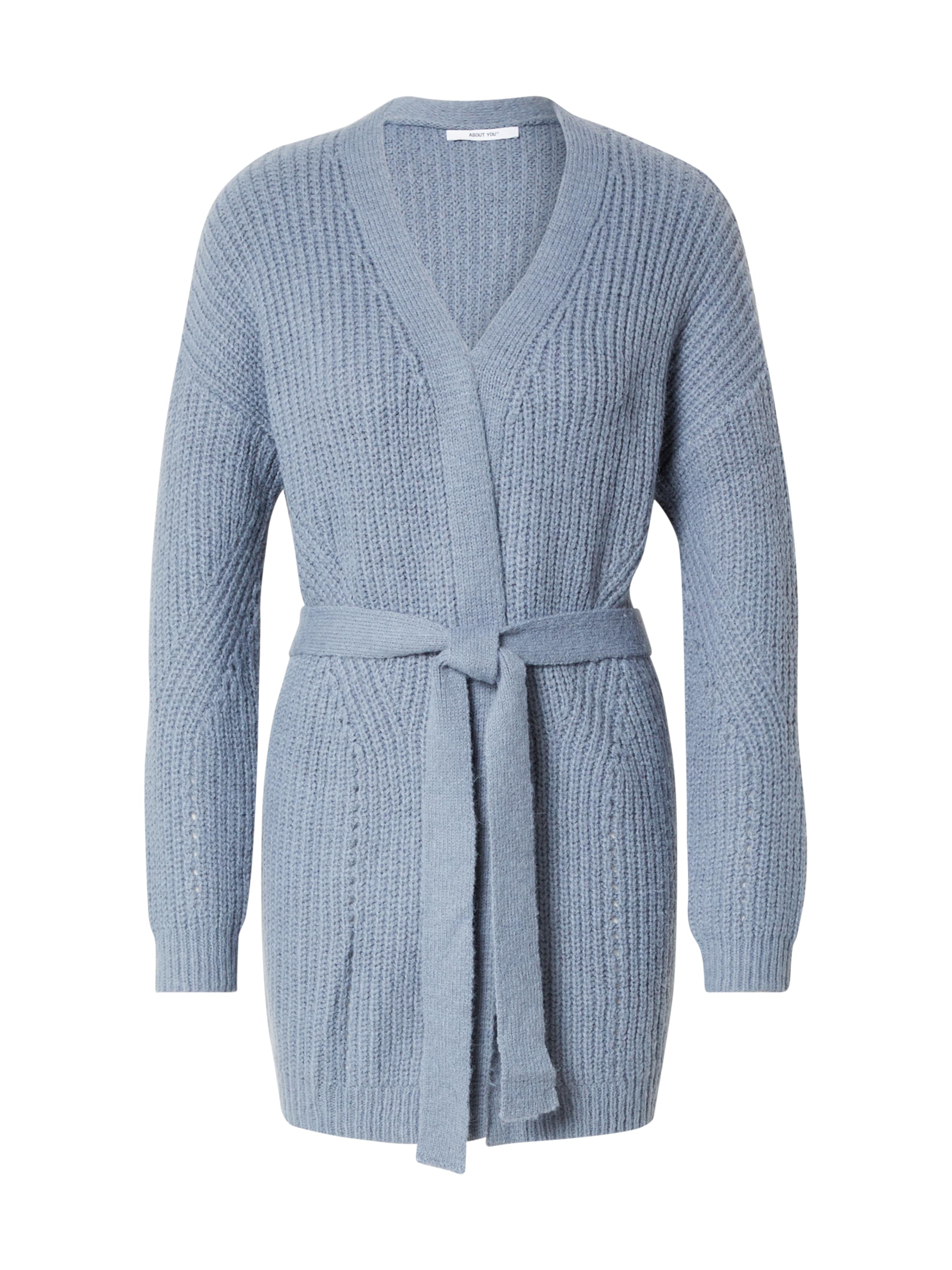 ABOUT YOU Knit Cardigan 'Aleana' in Blue: front