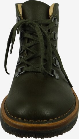 EL NATURALISTA Lace-Up Ankle Boots in Green