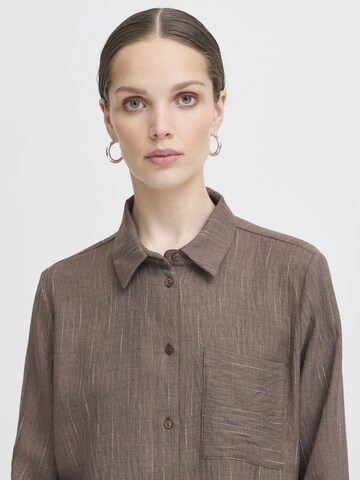 ICHI - Blusa ' REMI ' en marrón