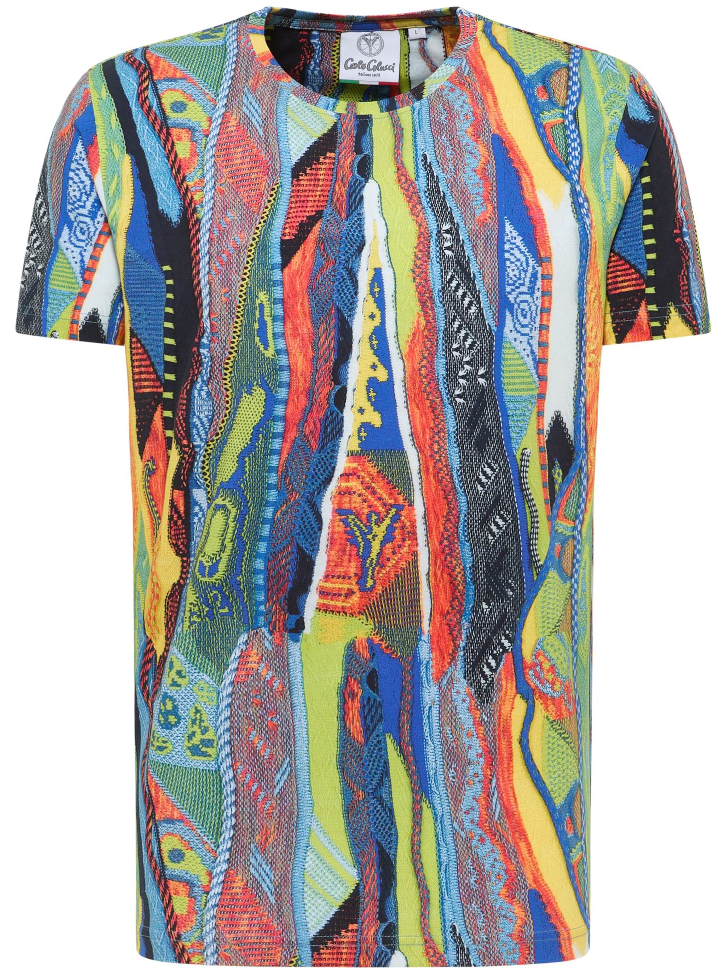 T-Shirt 'Egon' Carlo Colucci en vert : devant